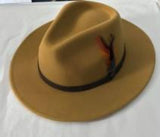 Unisex 100% Wool Fedora Hat