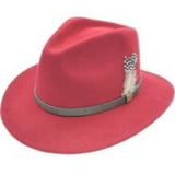 Unisex 100% Wool Fedora Hat