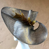 Beautiful swirl hatinator with feathers