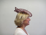 Split disc fascinator with spines and orchids