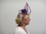 Crinoline fascinator with flowers