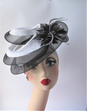 Parasisal and Crinoline small Hatinator with Feather Flower