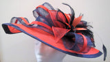 Hatinator with leaves, feather flower and ribbons