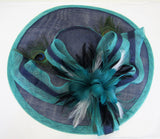 Hatinator with leaves, feather flower and ribbons