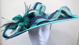 Hatinator with leaves, feather flower and ribbons