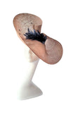 Beautiful swirl hatinator with feathers