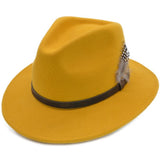 Unisex 100% Wool Fedora Hat
