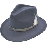 Unisex 100% Wool Fedora Hat