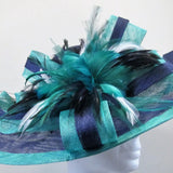 Hatinator with leaves, feather flower and ribbons