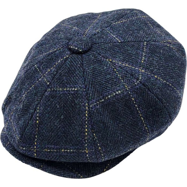 Checked Herringbone Newsboy/Bakerboy Cap