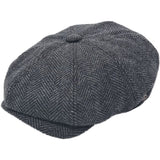 Classic Herringbone Newsboy/Bakerboy Cap