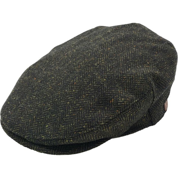 Herringbone Tweed Flat Cap