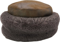Classic Faux Leather Band Hat