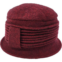 Womens Wool Vintage Cloche Hat