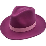 Womens Wool Felt Fedora Hat