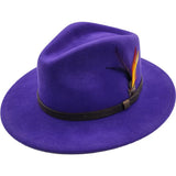 Unisex 100% Wool Fedora Hat