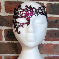 Pink Phantom Lace  Masquerade Mask