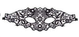 Black Floral Lace Masquerade Mask