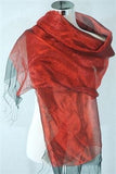 Exotic Layered Silk Transparent Scarf