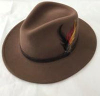 Unisex 100% Wool Fedora Hat