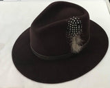 Unisex 100% Wool Fedora Hat