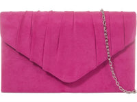 Suede Clutch Bag