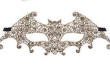 Gold Swirl Bat Lace Masquerade Mask