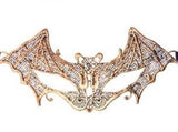 Gold Bat Lace Masquerade Mask