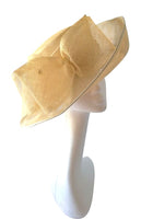 Hat 8 - Beautiful straw coloured hat with bow detail.