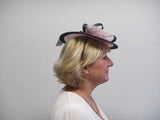 Oval fascinator with bow