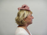 Smartie fascinator with spiky goose flowers and pearls