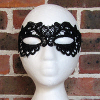 Black Flower Lace Masquerade Mask