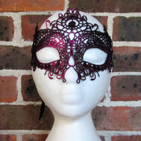 Pink Lace Masquerade Mask