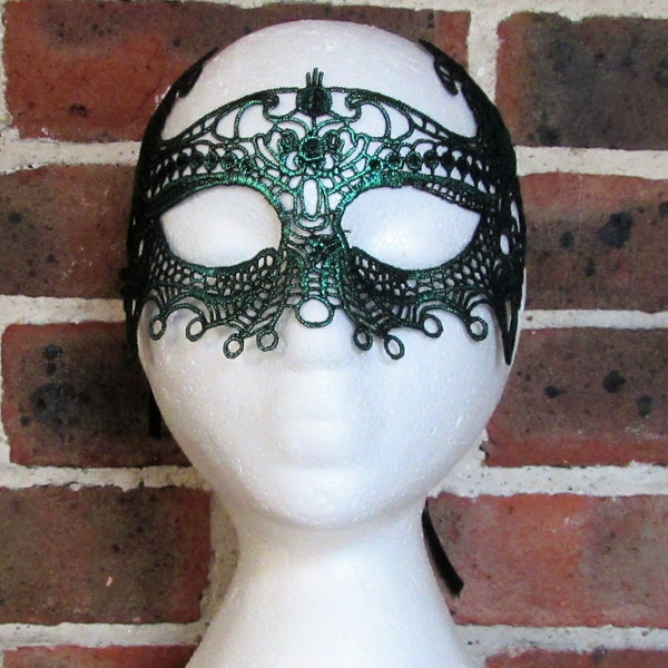 Green Butterfly lace Masquerade Mask