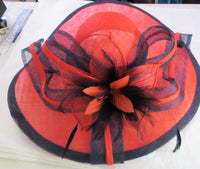 Hatinator with leaves, feather flower and ribbons