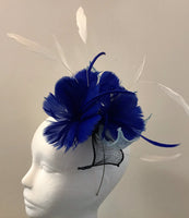 Small Leaves fascinator with feather flowers
