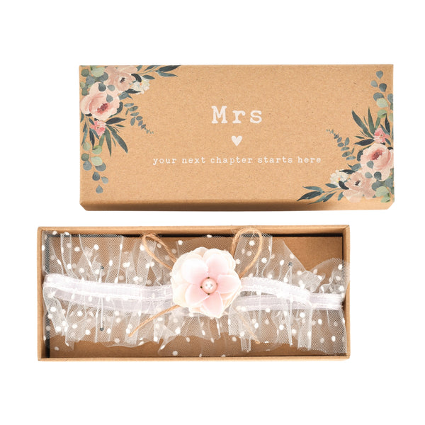 LOVE STORY BRIDAL GARTER IN GIFT BOX