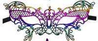 Rainbow Small Butterfly Lace Masquerade Mask