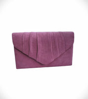 Suede Clutch Bag