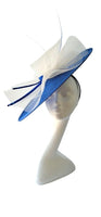 Royal Blue Saucer with ivory crinoline and royal blue spines