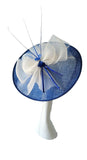Royal Blue Saucer with ivory crinoline and royal blue spines