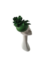 Beautiful leather percher with rose