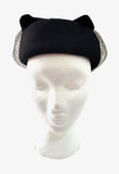 Women's Wool Felt Veiled Pillbox Hat