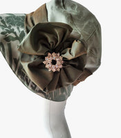 VINTAGE INSPIRED 1920's STYLE CLOCHE HAT DOWNTON ABBEY - Green