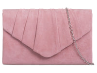 Suede Clutch Bag