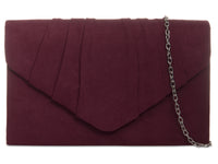 Suede Clutch Bag