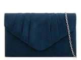 Suede Clutch Bag