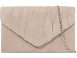 Suede Clutch Bag