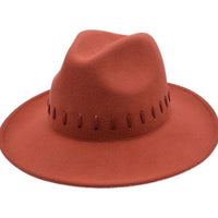 Women’s Wide Brim Wool Felt Fedora Hat