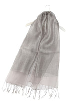 Double Layered Shimmer Silk Pashmina Scarf